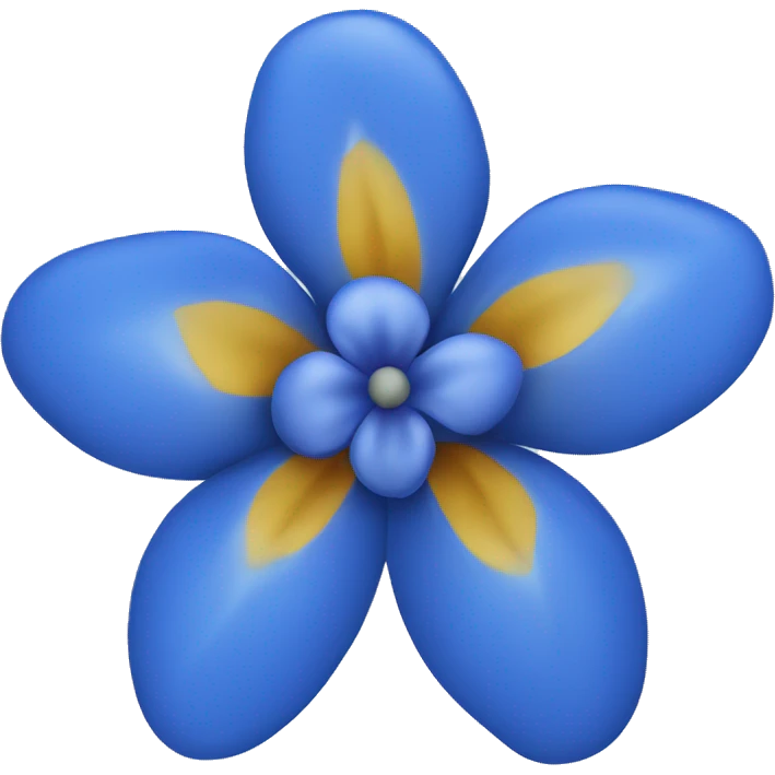 Blue flower emoji