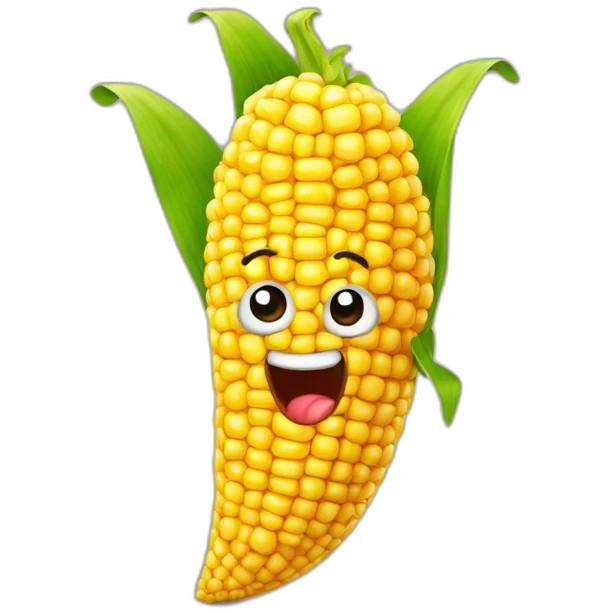 funny corn emoji