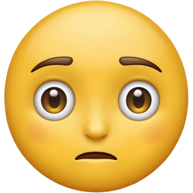 Emoji giving side eye emoji