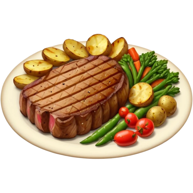 steak veggies potatoes  emoji