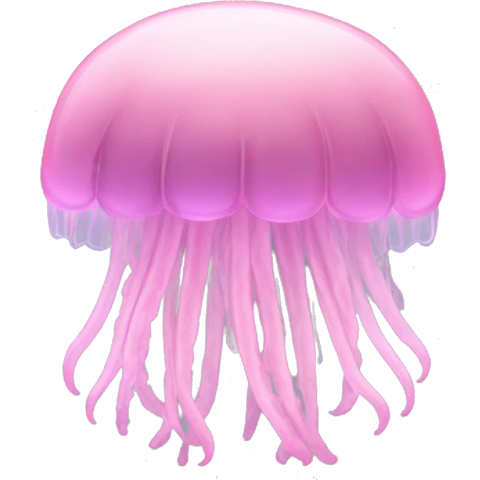 Pastel pink jellyfish emoji