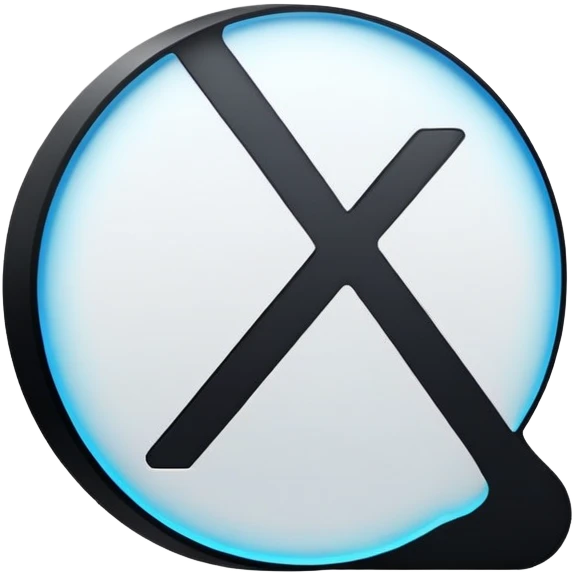 Just the letters X1X, no faces or characters, simple typography emoji