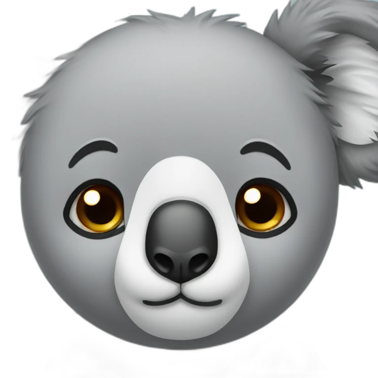 sad koala face emoji