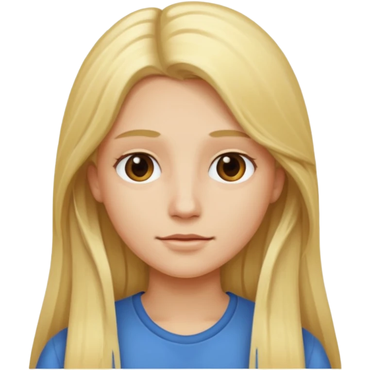 Use first image with blonde hair but make it longer  emoji