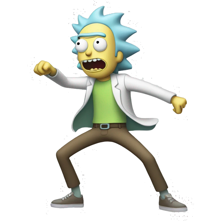 Rick et morty qui dance emoji