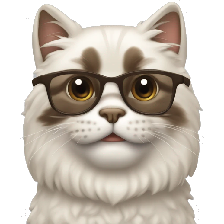 Рыжий кот с девушкой с карими глазами и коричневыми волосами  emoji