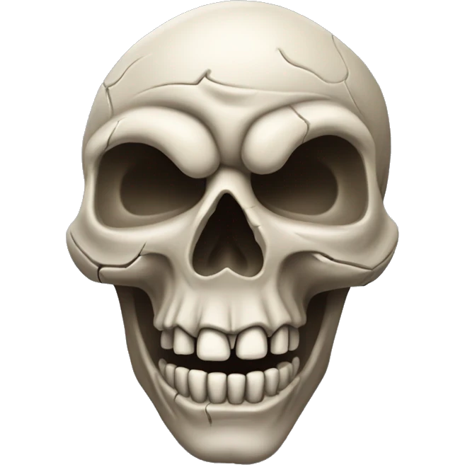 skull qui tire la langue en fermant un œil et en faisant les cornes de hard rock emoji