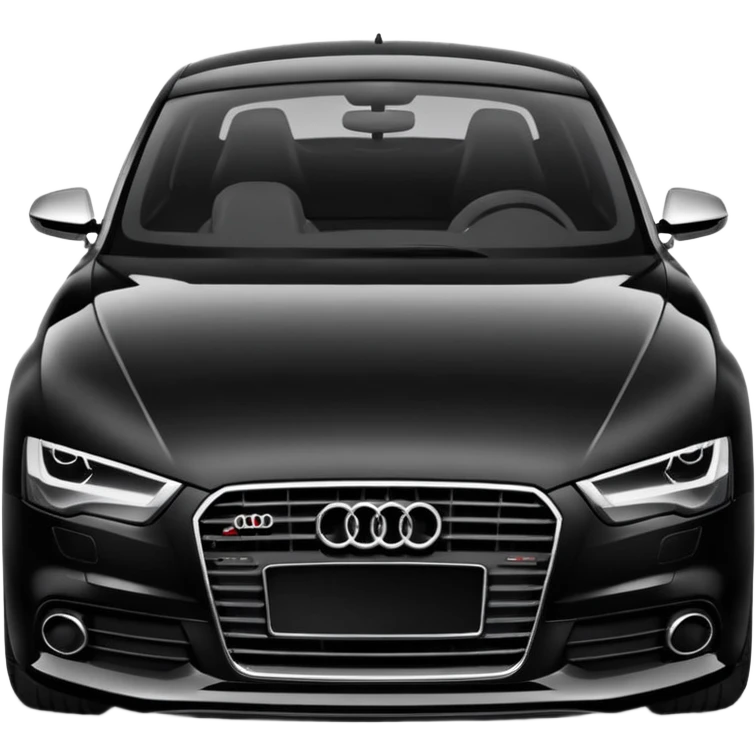 Audi car black emoji
