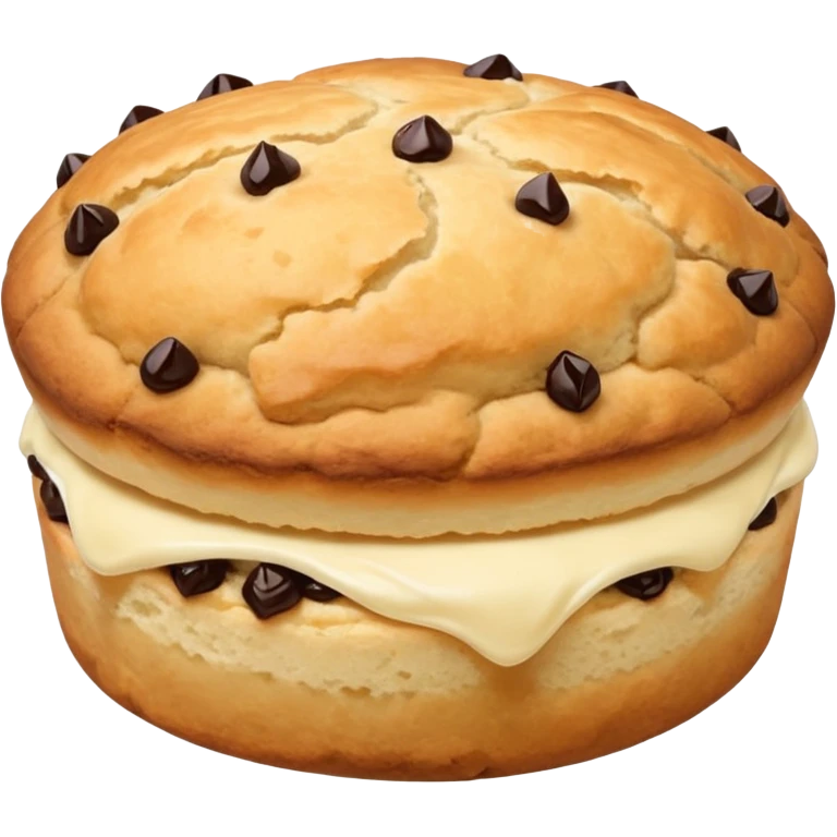 just one scone, with no layers or filling added in the middle. just the plain scone emoji