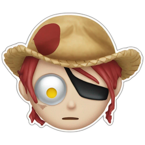 shanks and luffy from one piece emoji