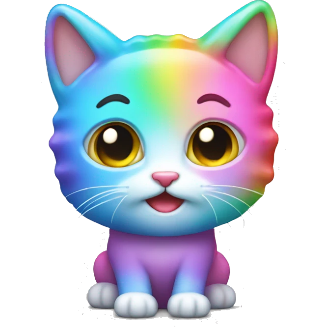 Rainbow poptart kitty emoji