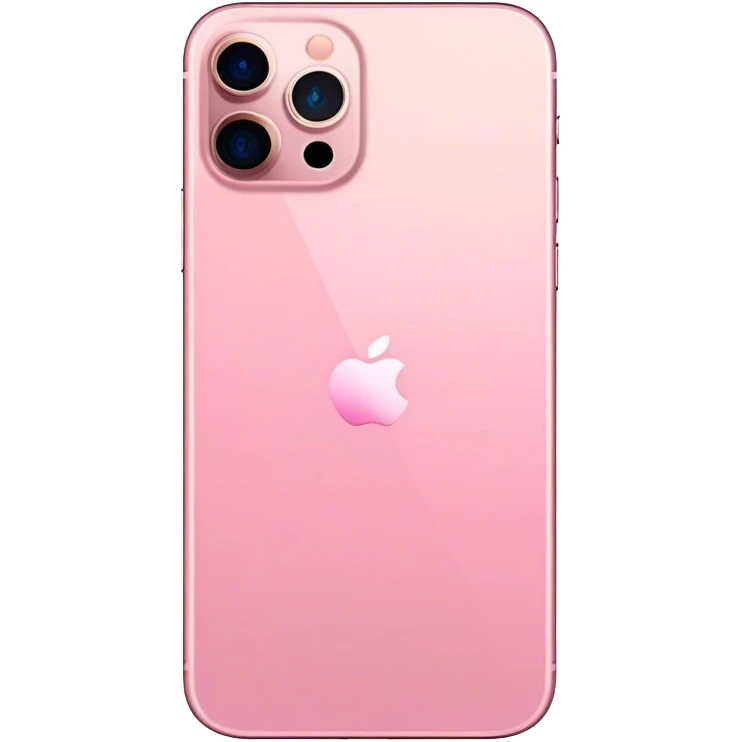 Pink iPhone 15 pro max emoji