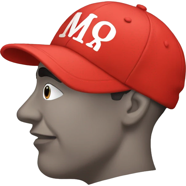 Red cap that says MAGA emoji