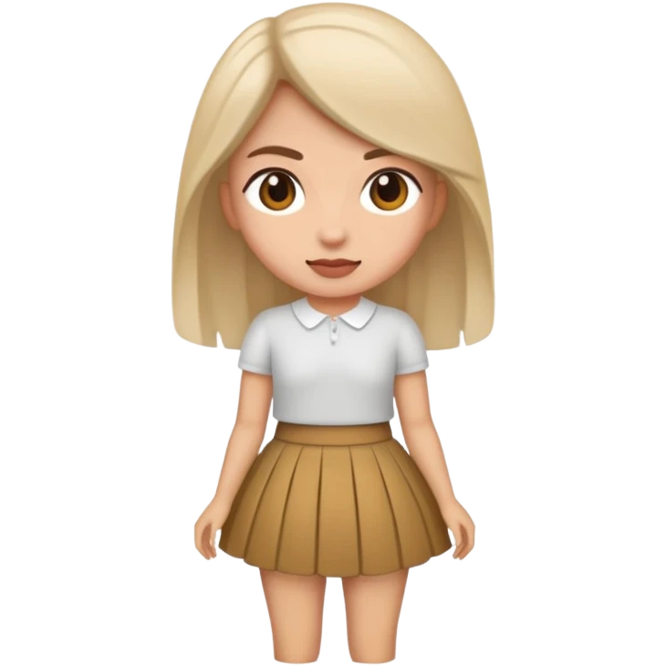 Me wearing a skirt emoji
