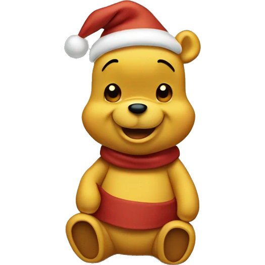 christmas winnie the pooh emoji