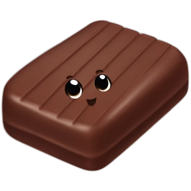 kawaii chocolate bar emoji
