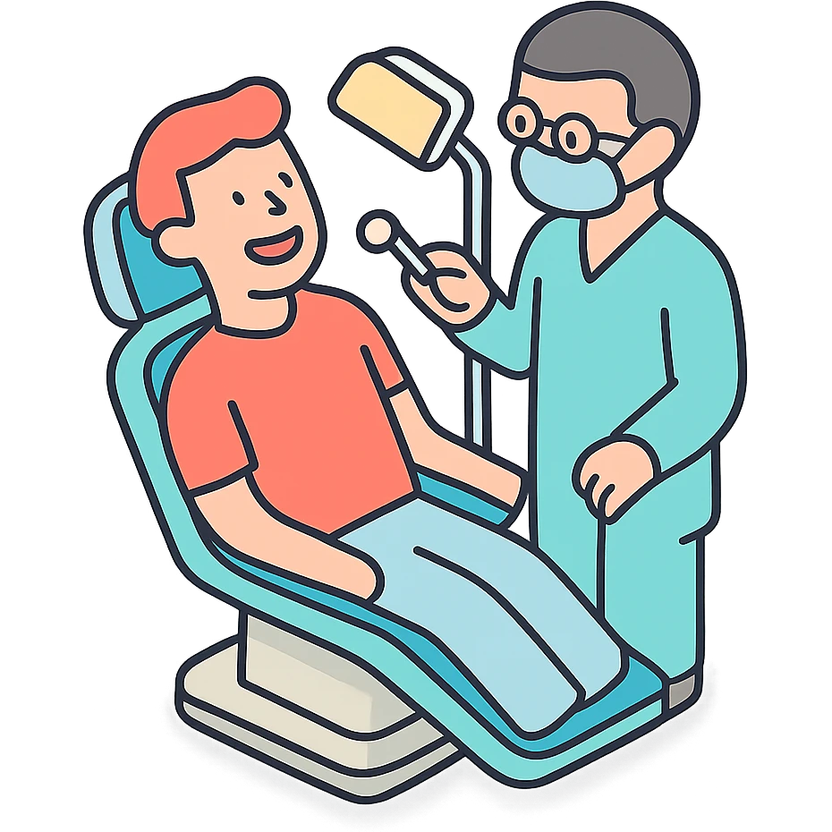 The guy at the dentist's office emoji