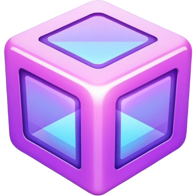 holographic purple form emoji