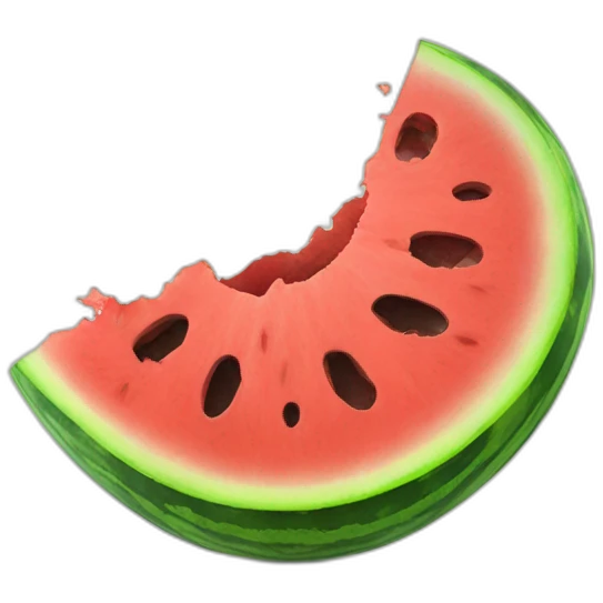 Smashed watermelon emoji