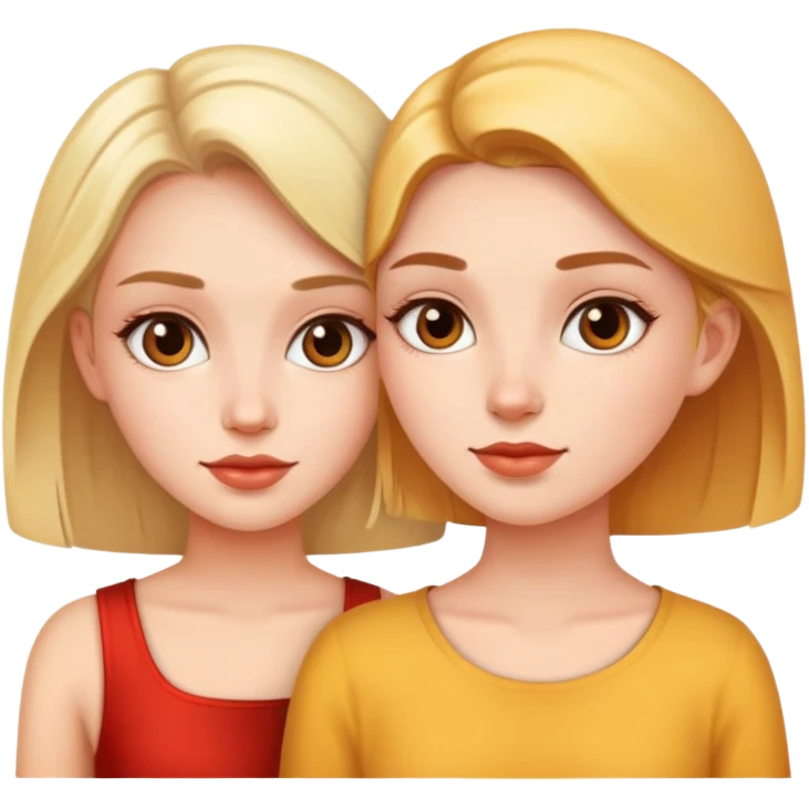 two beautiful girls  emoji