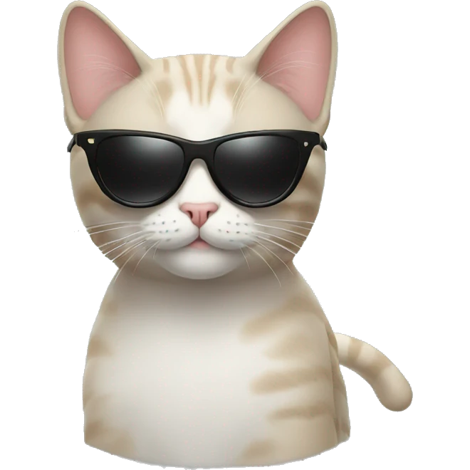 Cat with sunglasses emoji