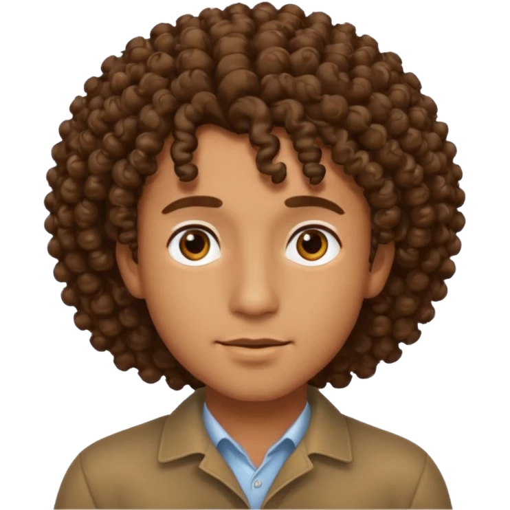 men's curly hair emoji