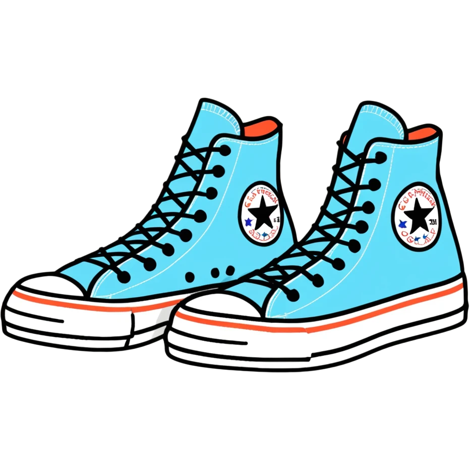 converse shoe emoji