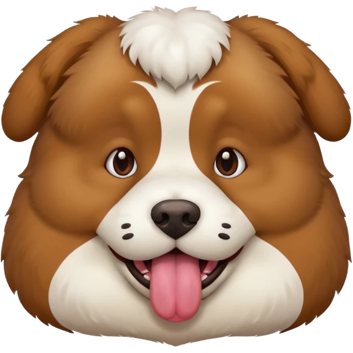 A fat dog emoji