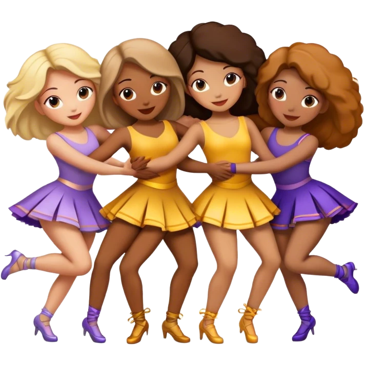 обійми танцюристок emoji