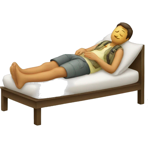 tourist sleep emoji