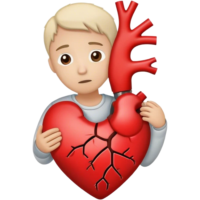 A Heart that’s broken and is repaired by a Stickman emoji