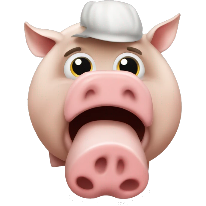 Quelque un qui mange du cochon emoji