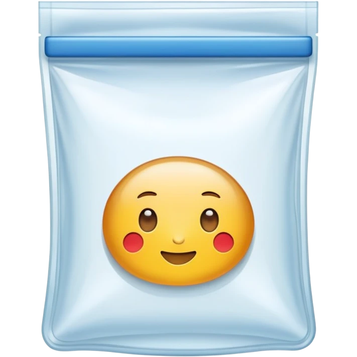 minimalist empty ziplock bag emoji