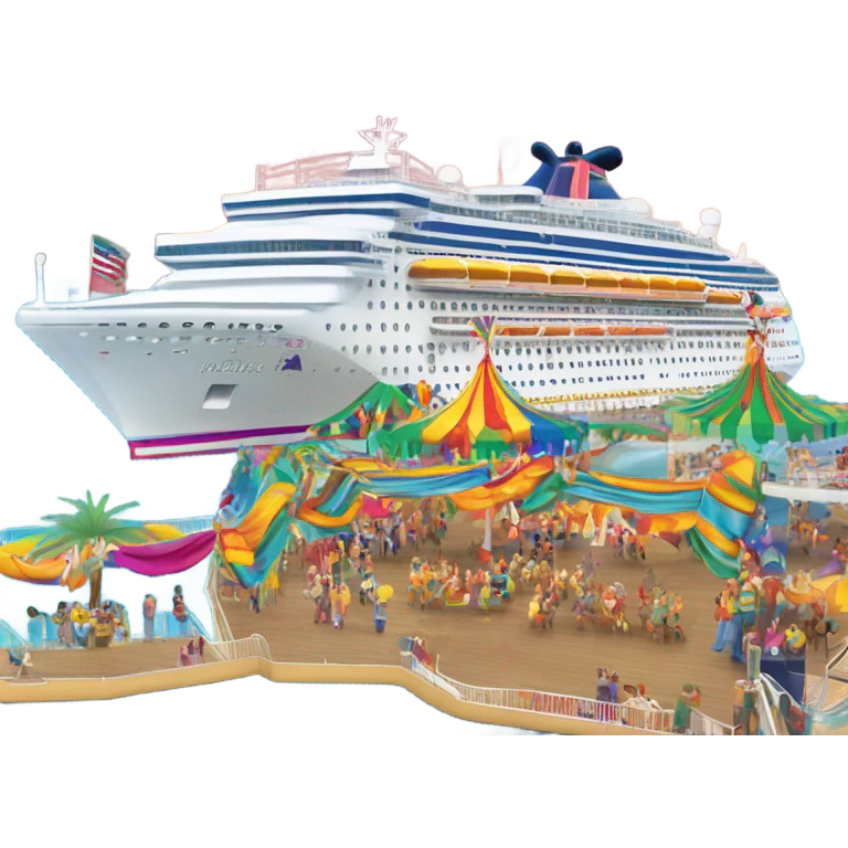 Carnival Mardi Gras ship emoji