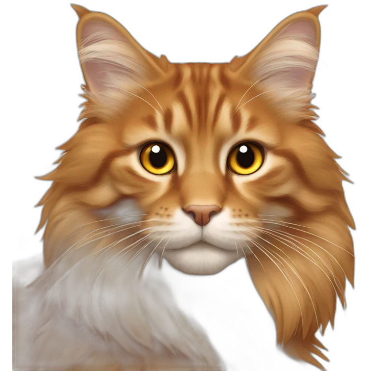 orange main coon emoji