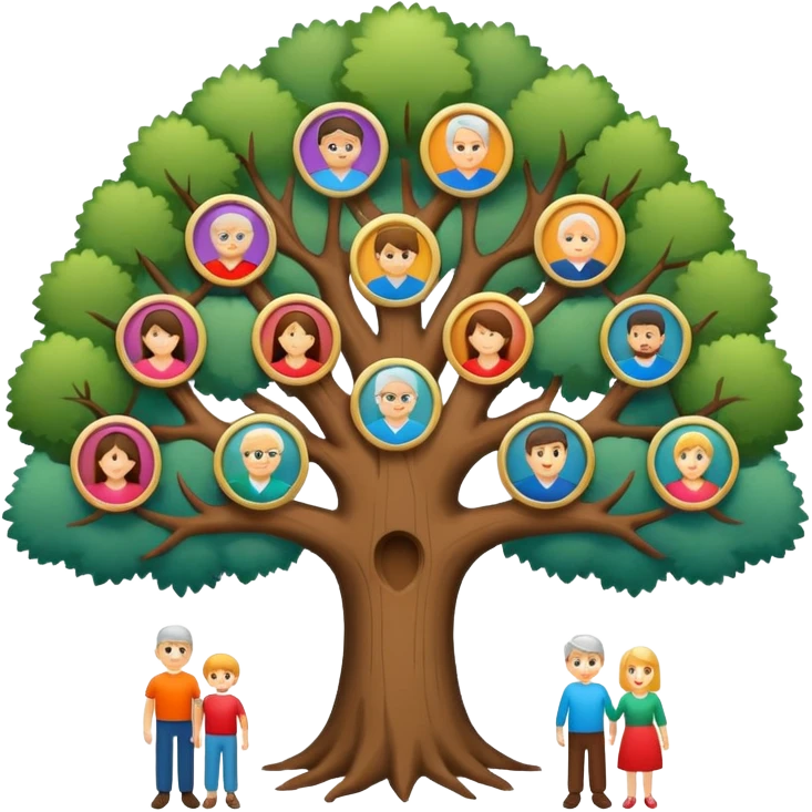 family diagram tree emoji