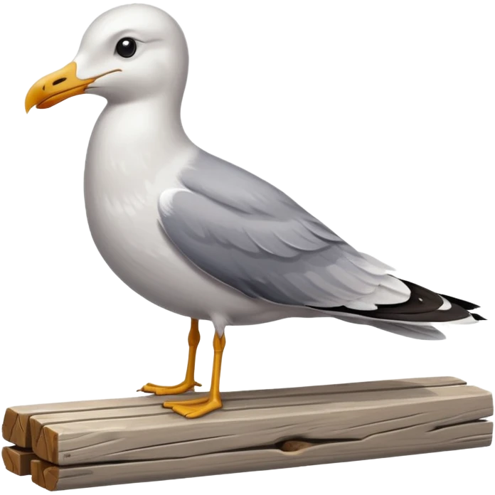 A seagull rocking emoji