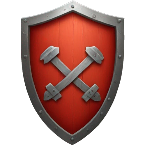 red shield emoji