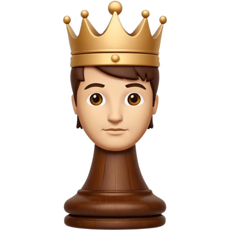 chess king wooden emoji