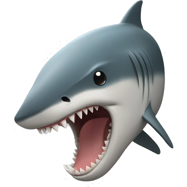 loin head with shark tail emoji