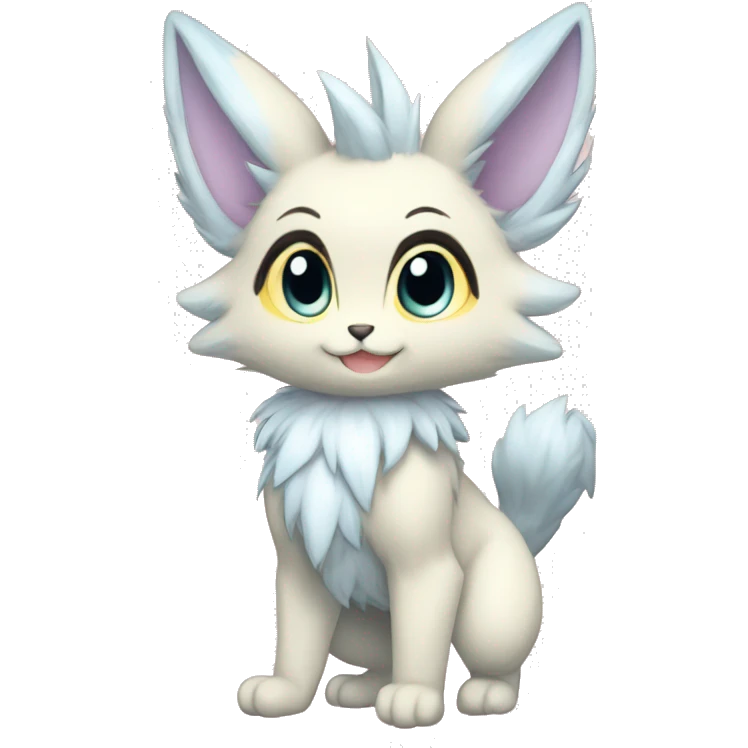 Anthro-Pastel-Fur-Sona-Chibi-Shiny-Fakémon full body emoji