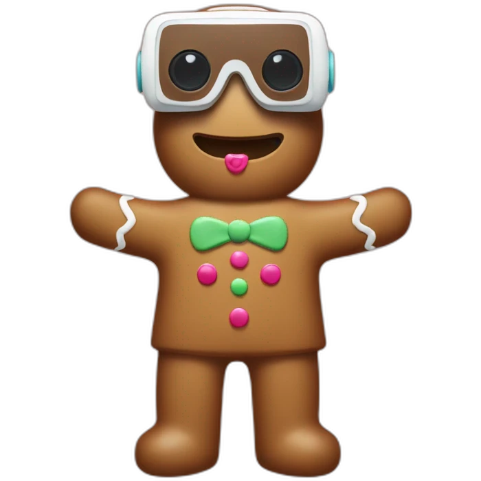 gingerbread-man-in-vr-headset-full body emoji