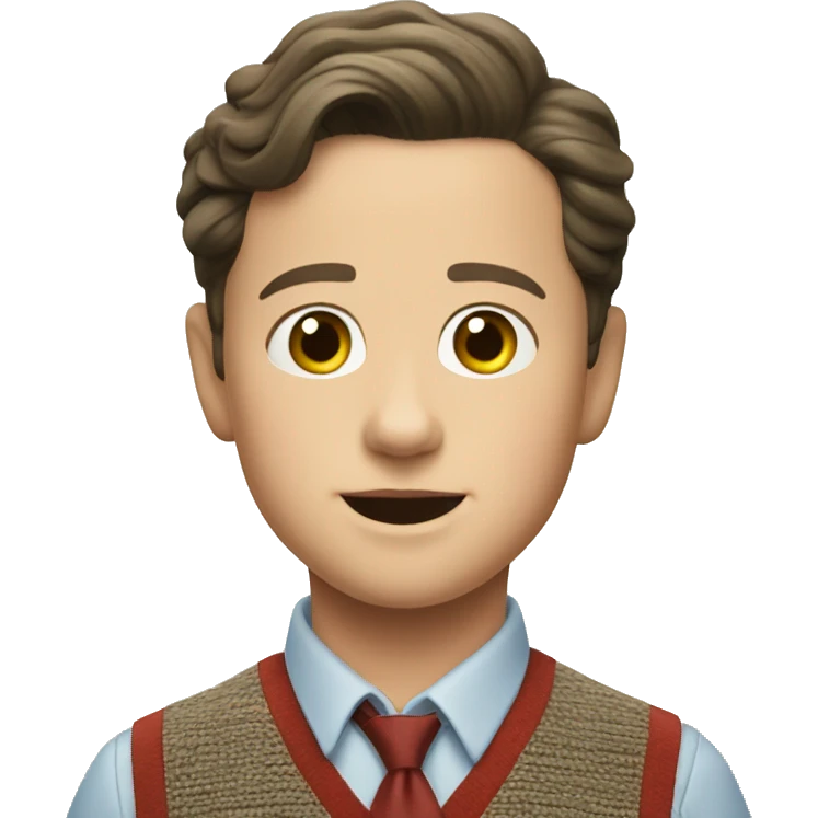 Young Sheldon playing bar trivia  emoji