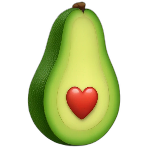 Avocado with heart  emoji