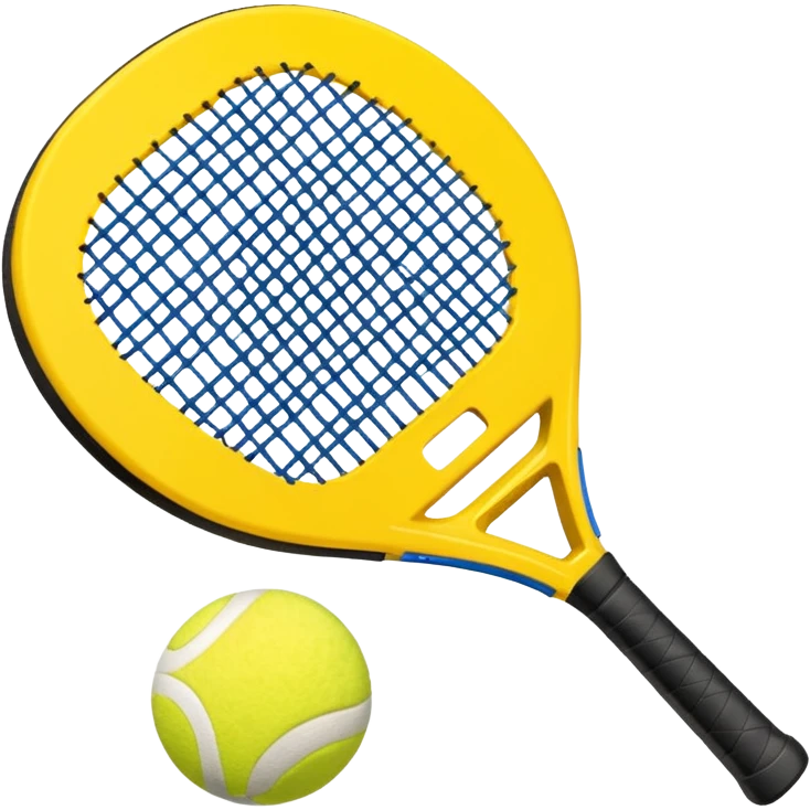 Padel racket with Padel ball emoji