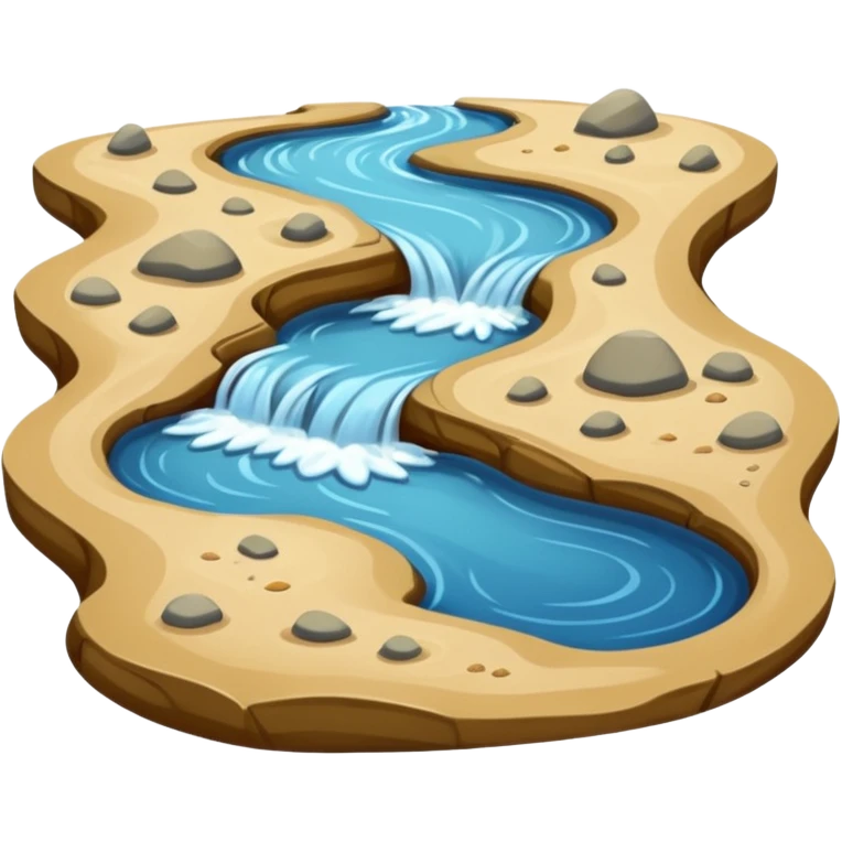Lake stream in delta emoji