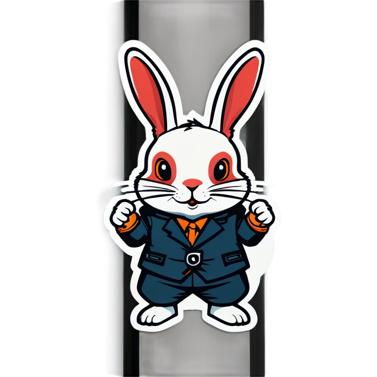 handcuffed rabbit emoji