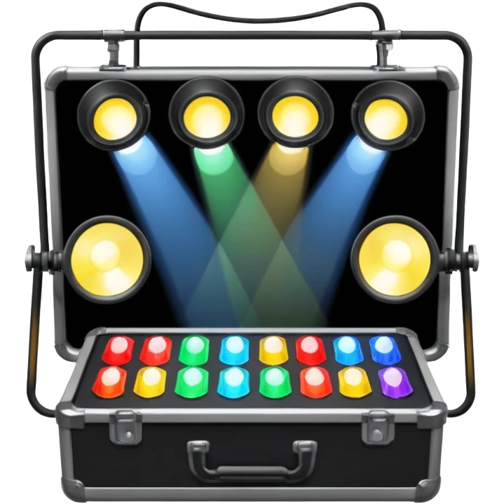 create a series of images for Theatre lighting equipment Inventory  emoji