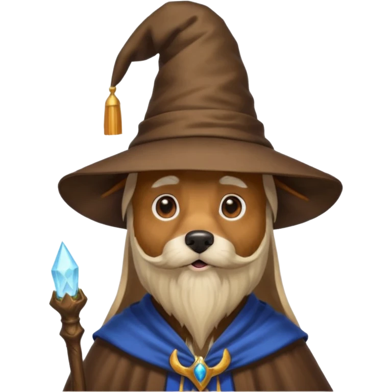 Dog wizard emoji