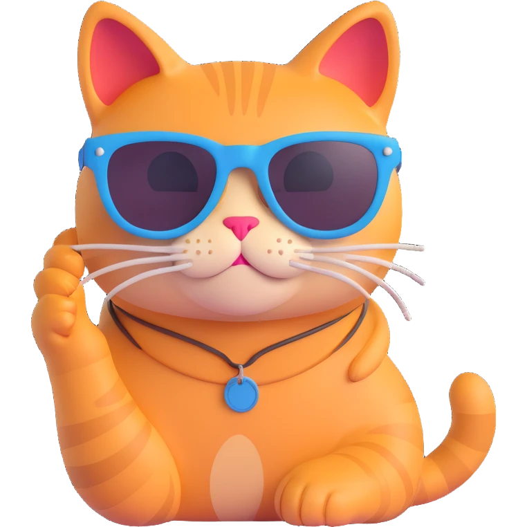 cat wearing sunglasses emoji